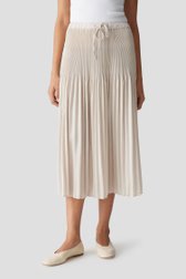Beige midi plissérok van Opus voor Dames