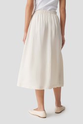 Beige midi plooirok  van Opus voor Dames