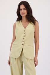 Voorkant van Beige mouwloze blazer door JDY voor Dames