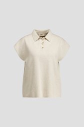 Productfoto 1 van Beige mouwloze polo knit door LŌVING voor Dames