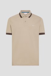 Productfoto 1 van Beige polo met korte mouwen en contrastboorden door Sun68 voor Heren