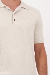 Detail van Beige polo met korte mouwen  door Upper East voor Heren