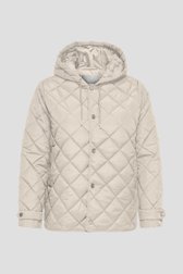 Productfoto 1 van Beige quilted jas met kap door ONLY Carmakoma voor Dames