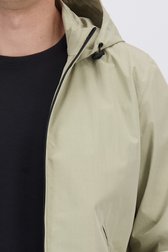Detail van Beige regenjas met afneembare kap door Tantä voor Heren