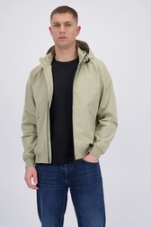 Voorkant van Beige regenjas met afneembare kap door Tantä voor Heren