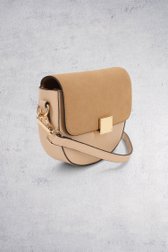 Extra foto 2 van Beige schoudertas met suède door Liberty Island voor Dames