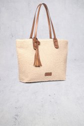 Productfoto 2 van Beige schoudertas met teddy door Laurent David voor Dames
