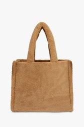 Beige shopper in zacht teddy van Liberty Island voor Dames