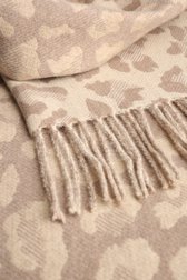 Productfoto 1 van Beige sjaal met luipaardprint door Modeno voor Dames