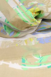 Beige sjaaltje met kleurrijke bloemenprint van Liberty Island voor Dames