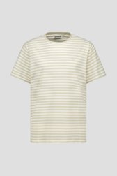 Beige T-shirt met ecru strepen van Jefferson voor Heren