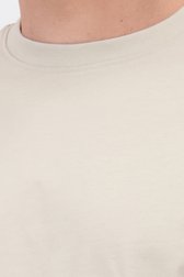 Detail van Beige T-shirt met ronde hals door Only & Sons voor Heren