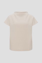 Beige T-shirt met textuur van Opus voor Dames