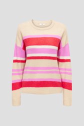 Beige trui met gestreept patroon van JDY voor Dames