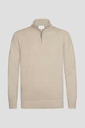 Productfoto 1 van Beige trui met korte rits door Michaelis voor Heren