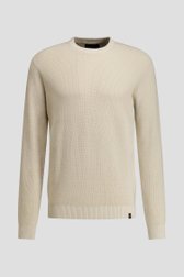 Productfoto 1 van Beige trui met ronde hals door Ravøtt voor Heren