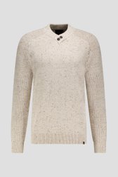 Productfoto 1 van Beige trui met V-hals door Ravøtt voor Heren