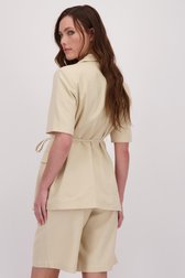 Achterkant van Beige vestje met striklint door JDY voor Dames