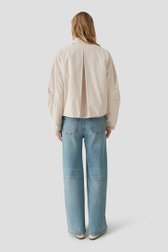 Achterkant van Beige vestje met uitneembare voering door Opus voor Dames