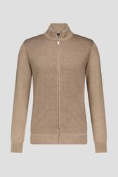 Beige wollen cardigan van Dansaert Blue voor Heren