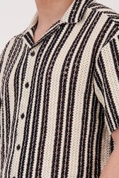 Beige-zwart gehaakt hemd - Regular fit van ONLY & SONS voor Heren