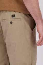 Bermuda beige avec taille élastique de Ravøtt pour Hommes