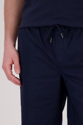 Bermuda bleu foncé avec taille élastique de Casual Five pour Hommes