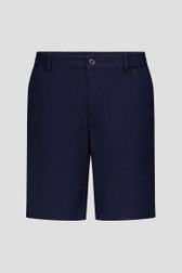 Bermuda bleu marine avec taille élastique de Ravøtt pour Hommes