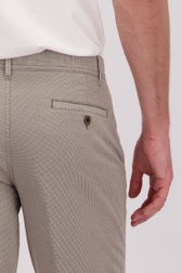 Bermuda écru à motif de petits triangles verts de Brassville pour Hommes