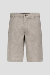 Bermuda écru à motif de petits triangles verts de Brassville pour Hommes