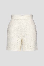 Bermuda écru en broderie anglaise de D'Auvry pour Femmes