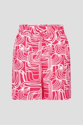Bermuda rouge corail à imprimé blanc de Libelle pour Femmes