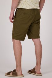 Bermuda vert foncé avec taille élastique de Casual Five pour Hommes