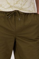Bermuda vert foncé avec taille élastique de Casual Five pour Hommes