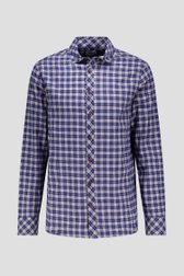 Productfoto 1 van Blauw-beige geruit hemd - Regular fit door Casual Five voor Heren