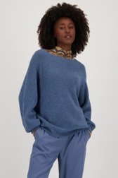 Blauw fijngebreid truitje van Geisha voor Dames