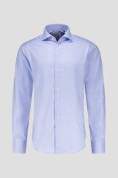 Productfoto 3 van Blauw gemêleerd hemd - Slim fit door Michaelis voor Heren