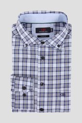 Blauw geruit hemd - comfort fit van Dansaert Blue voor Heren