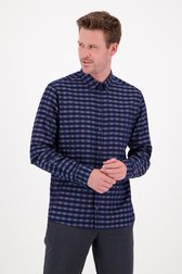 Blauw geruit hemd - regular fit van Casual Friday voor Heren