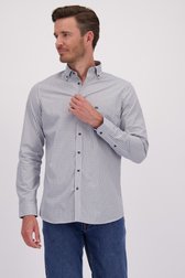 Blauw geruit hemd - Regular fit van Dansaert Blue voor Heren