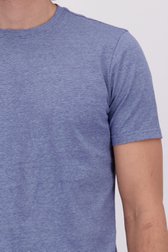 Detail van Blauw gestreept T-shirt  door Ravøtt voor Heren