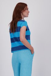Blauw gestreepte trui zonder mouwen van Liberty Loving nature voor Dames
