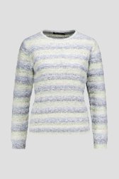 Productfoto 1 van Blauw-groene ajour gebreide trui door Signature voor Dames
