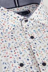 Productfoto 1 van Blauw hemd met grafische print - Comfort fit  door Dansaert Blue voor Heren