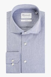 Blauw hemd - slim fit van Michaelis voor Heren