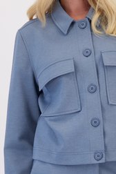 Detail van Blauw jasje met knopen door Libelle voor Dames