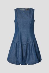 Productfoto 1 van Blauw katoenen denim kleedje door Pieces voor Dames