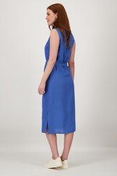 Blauw kleedje in fijne reliëfstof van Liberty Loving nature voor Dames