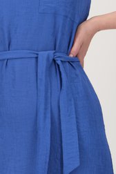 Blauw kleedje in fijne reliëfstof van Liberty Loving nature voor Dames