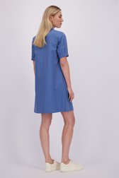 Achterkant van Blauw kleedje met lange knopenlijst door Liberty Island voor Dames